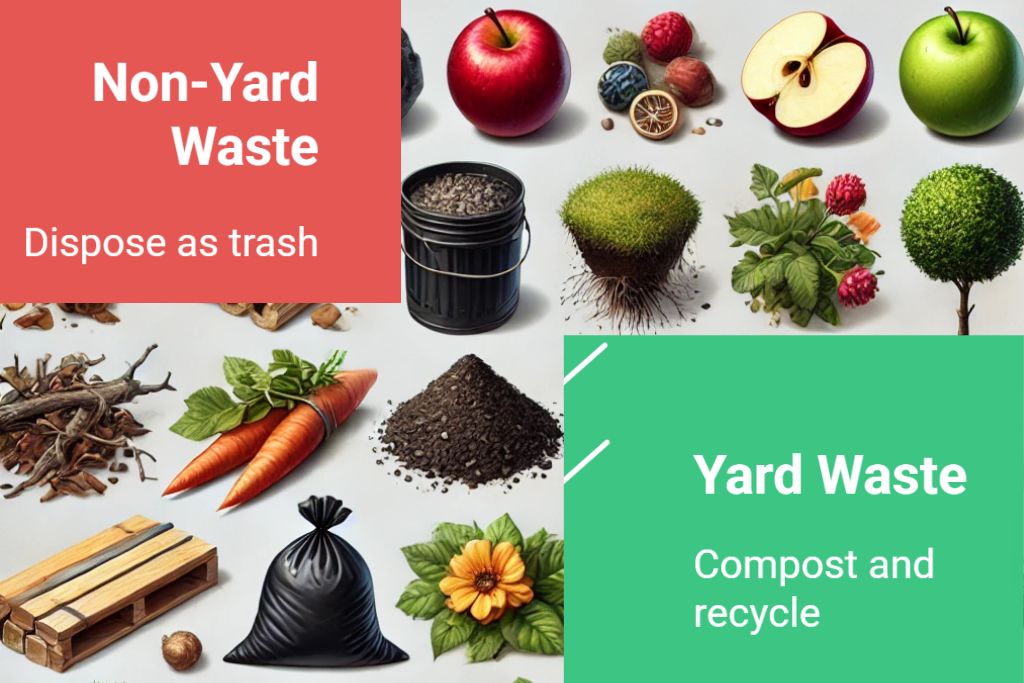 yard waste vs non-yard waste