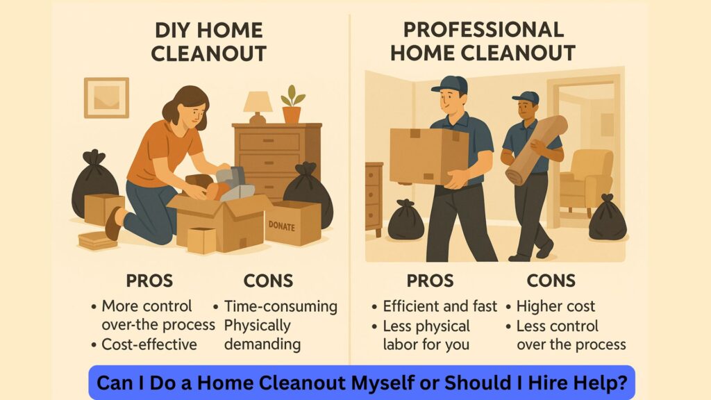 Can I Do a Home Cleanout Myself or Should I Hire Help?