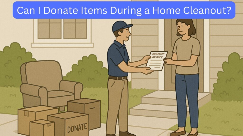 Can I Donate Items During a Home Cleanout?