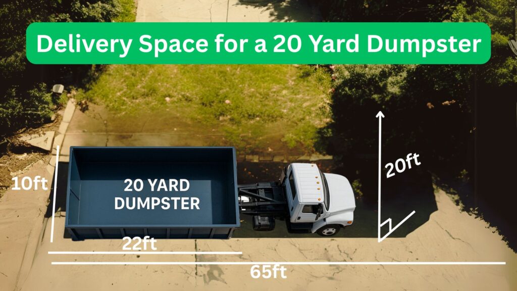 20 yard dumpster space requirements