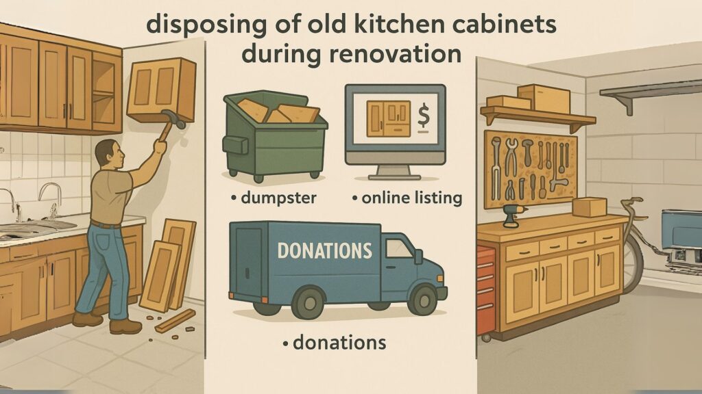 Disposing of Old Kitchen Cabinets During Renovation