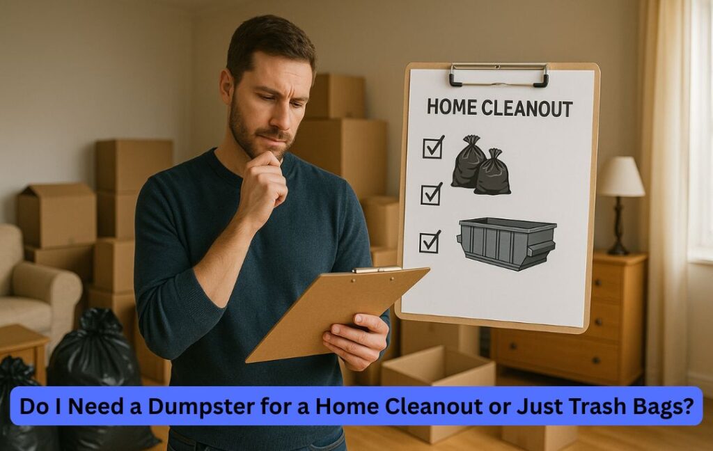Do I Need a Dumpster for a Home Cleanout or Just Trash Bags?