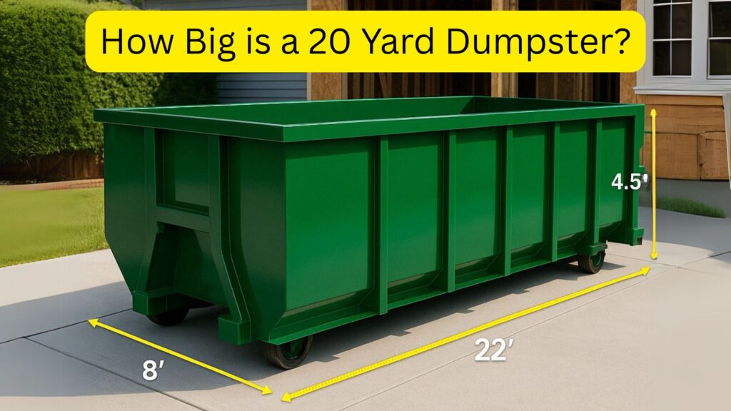 How Big is a 20 yard Dumpster