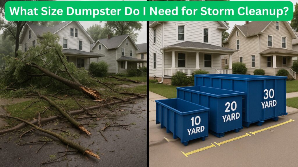 What Size Dumpster Do I Need for Storm Cleanup