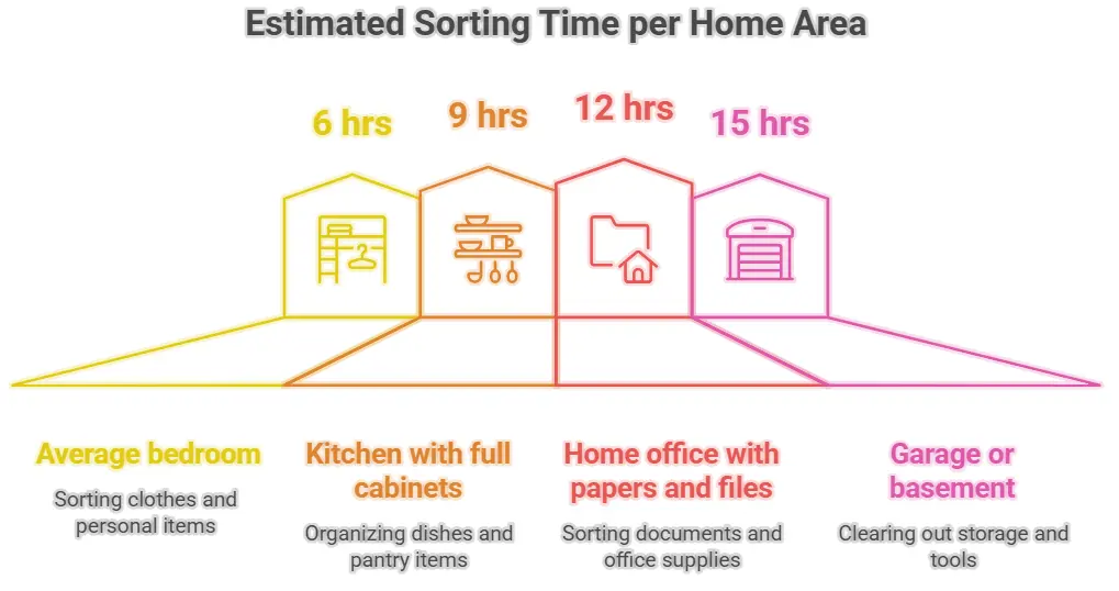sorting time estimates per room type