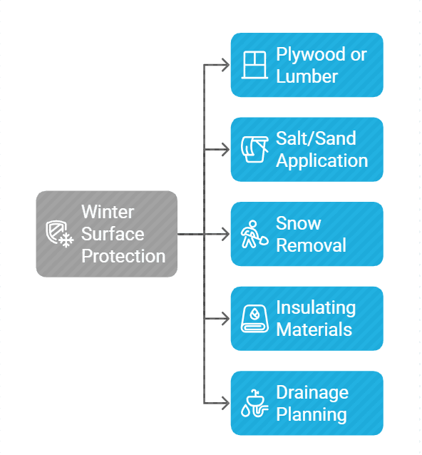 steps to protect the dumpster placement in winter