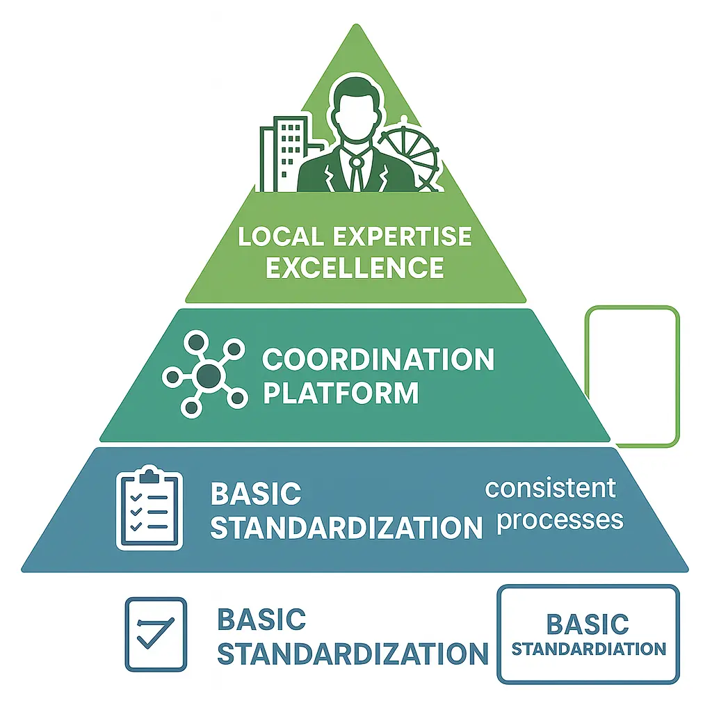a service pyramid infographic to consider the different aspects of operations dumpster companies in Peoria might utilise. This can be used in the comparison between Trash Daddy vs ZTERS vs Zap Dumpsters Peoria