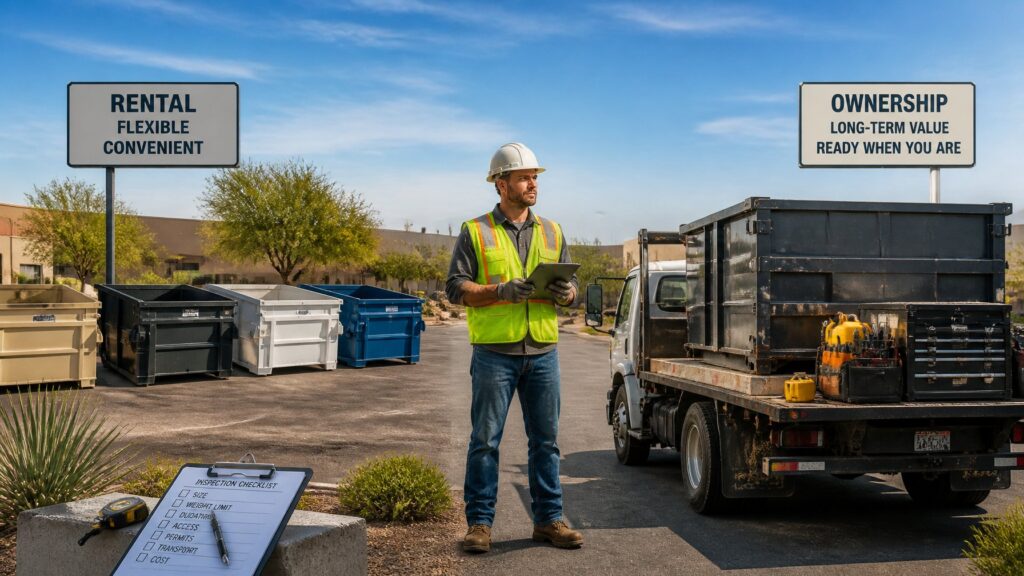 Equipment rentals vs ownership comparison for Peoria contractors