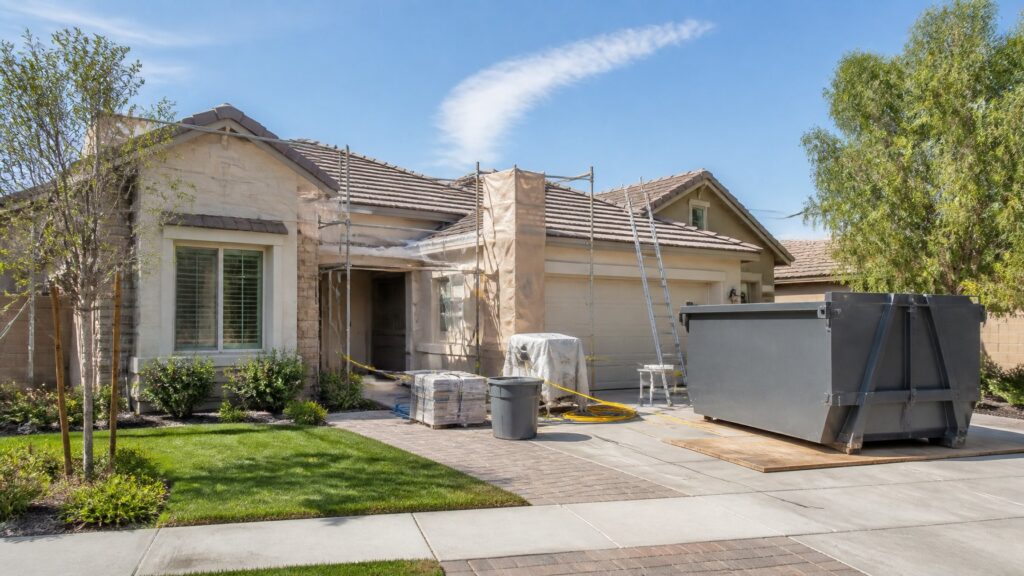 How to keep clients' properties clean during construction at a Peoria home